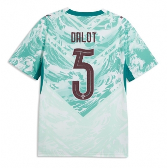 Billige Fotballdrakt Portugal Diogo Dalot #5 Replika Bortedrakt VM 2026 Kortermet